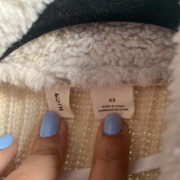 Anthropologie Sherpa sweater size XS (fits S) - Picture 2 of 2